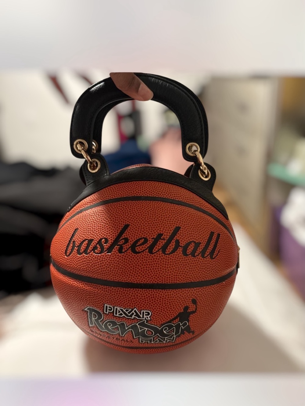 Pixar RenderMan basketball-shaped novelty purse